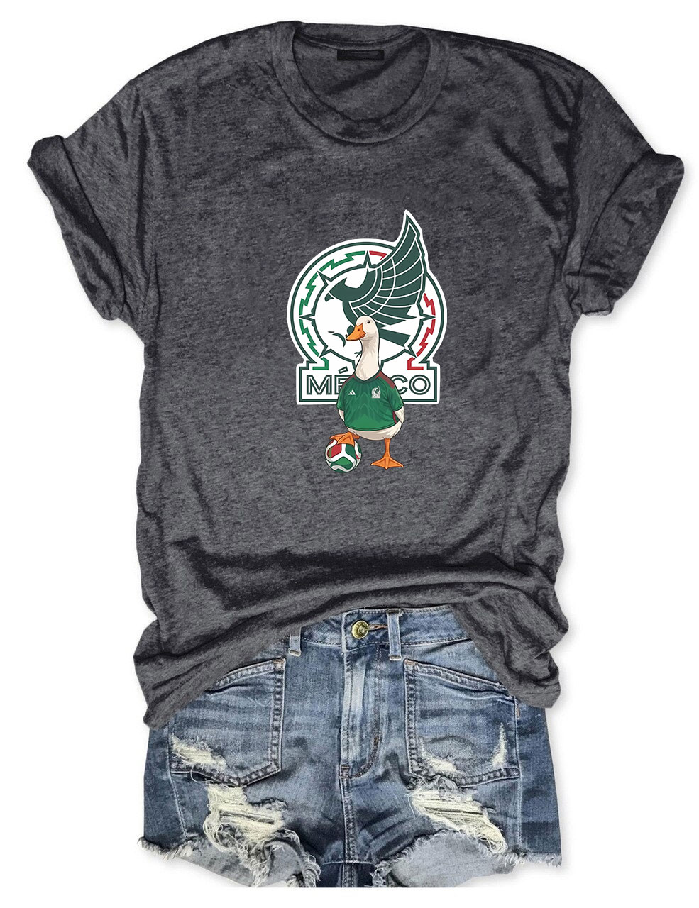 Mexico Soccer World Cup Merlin The Duck T-Shirt