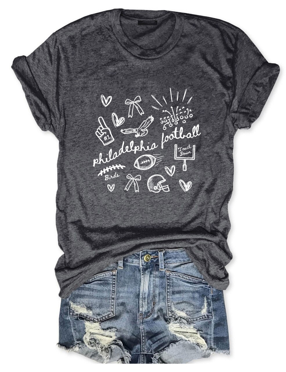 Trendy Philadelphia Football T-Shirt