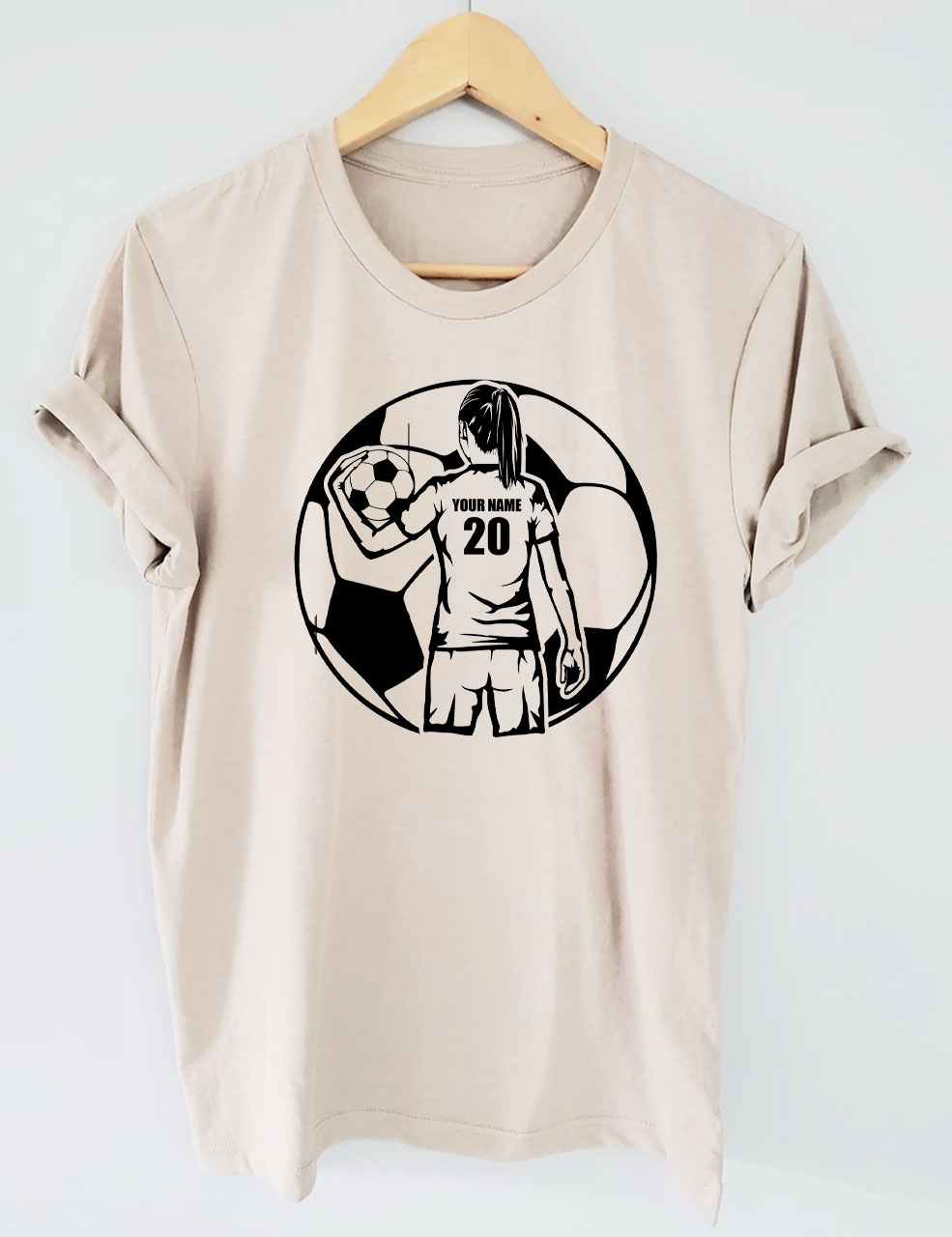 Girls Football Custom T-shirt