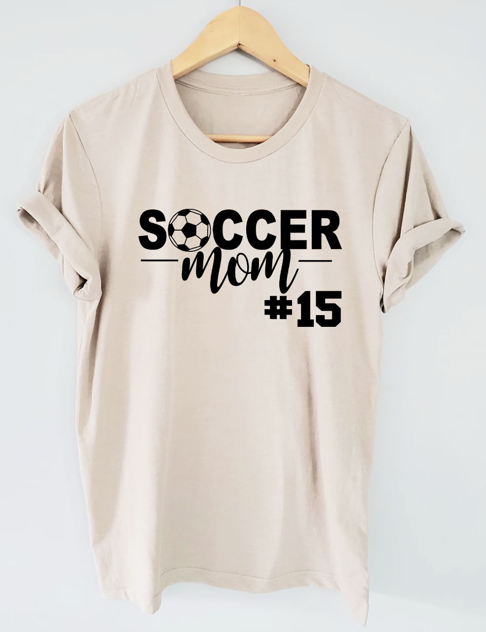 Customized Number Soccer Mom T-shirt