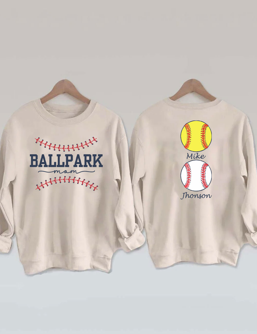 Custom Ballpark Mom Sweatshirt