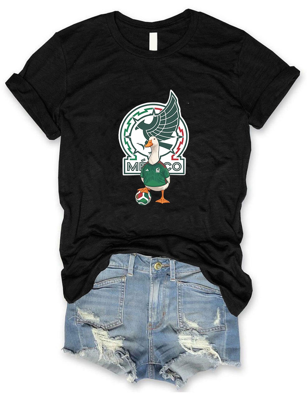 Mexico Soccer World Cup Merlin The Duck T-Shirt