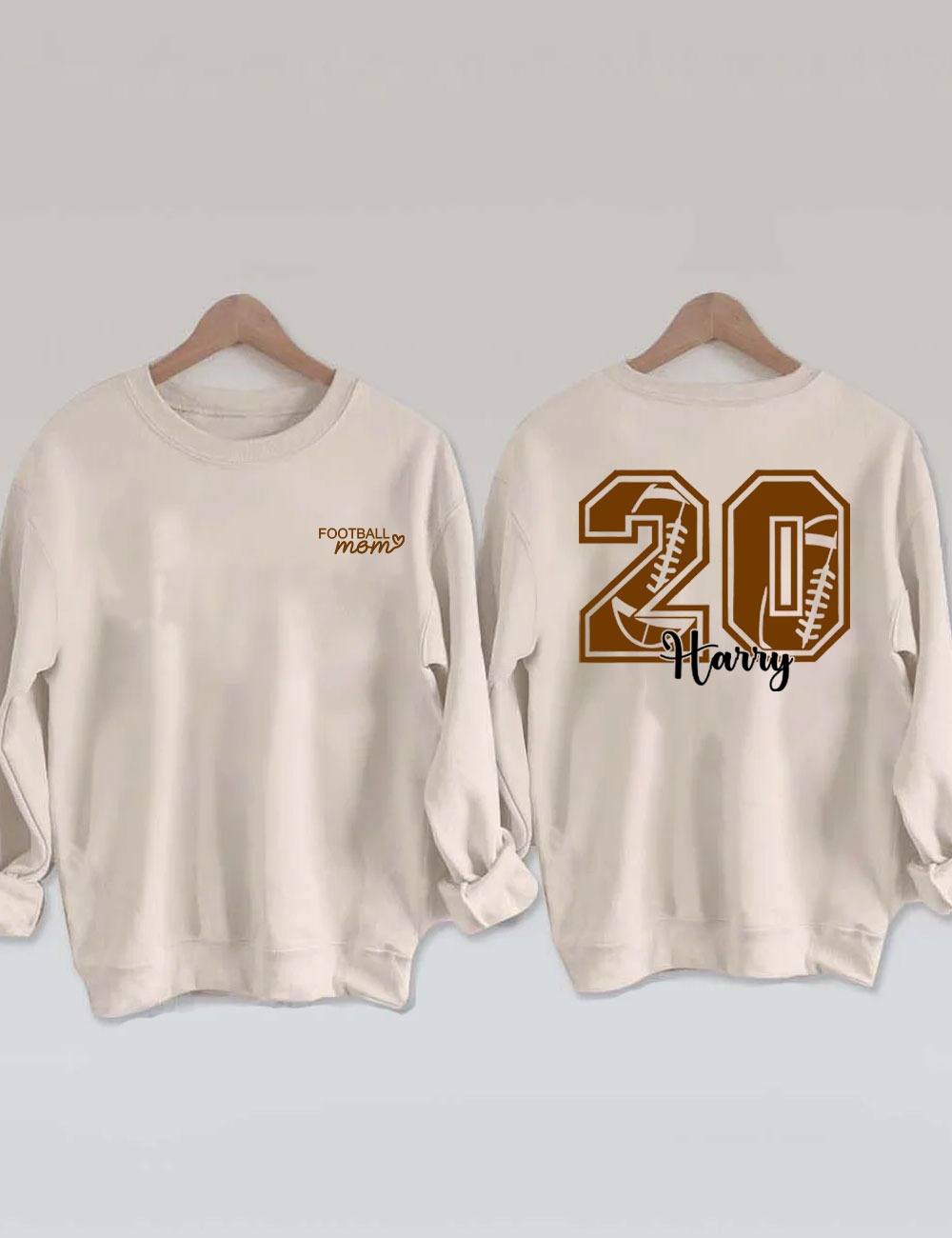 Customized Football Mom Sweatshirt