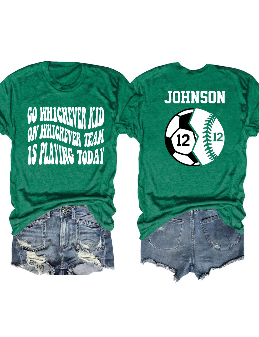 Custom Football and Baseball T-shirt