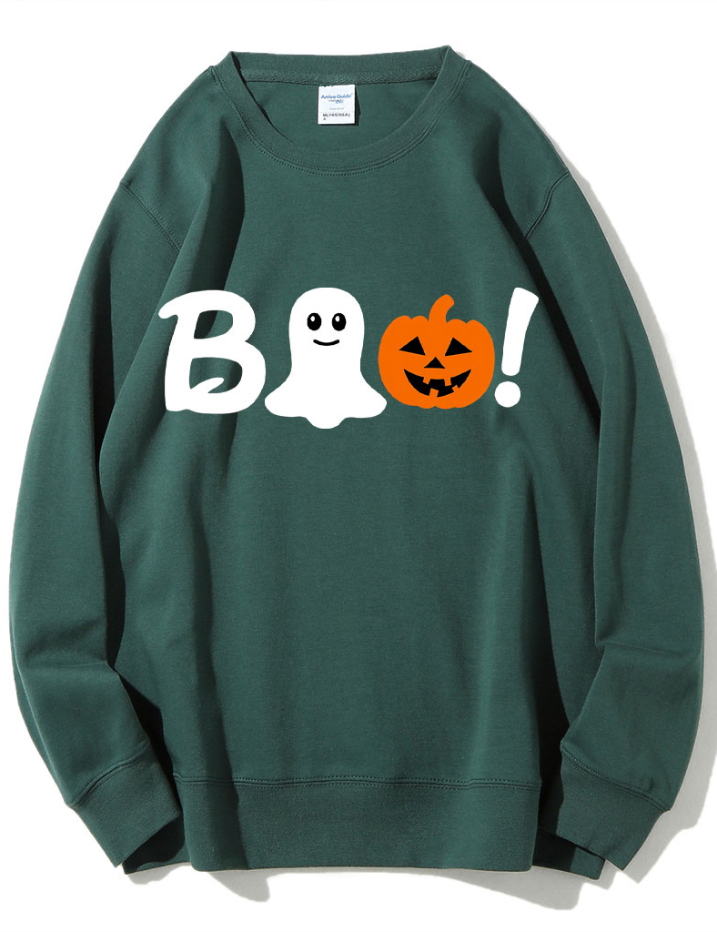 Boo Halloween Ghost Basketball Sweatshirt