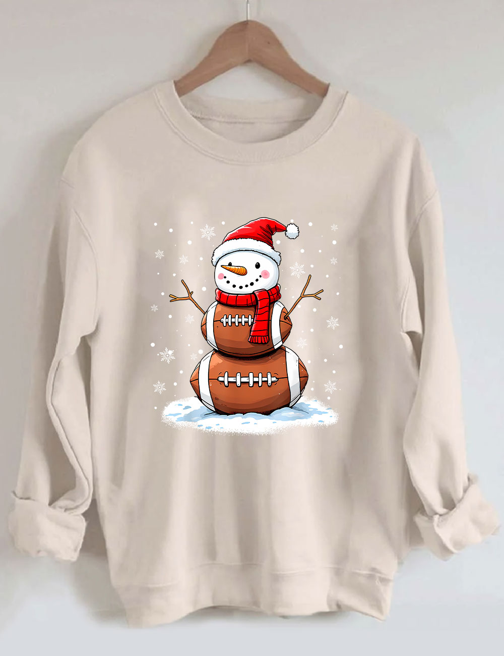 Football Christmas Snowman Sweatshirt