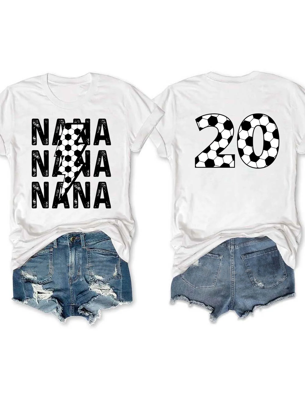 Custom Football Nana T-shirt