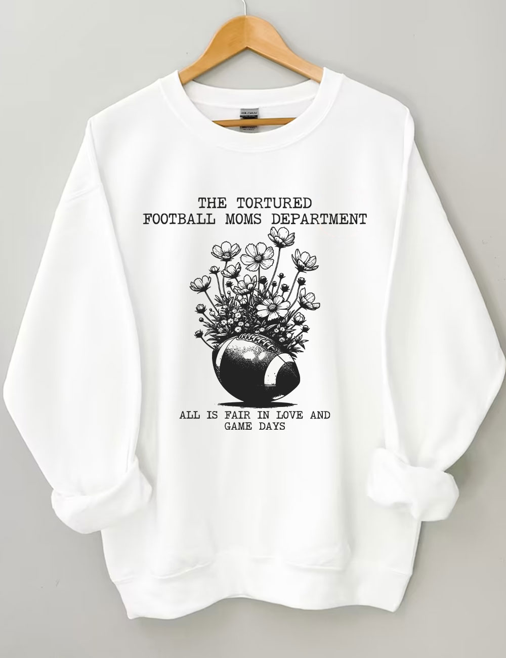 Tortured Football Moms Department Sweatshirt
