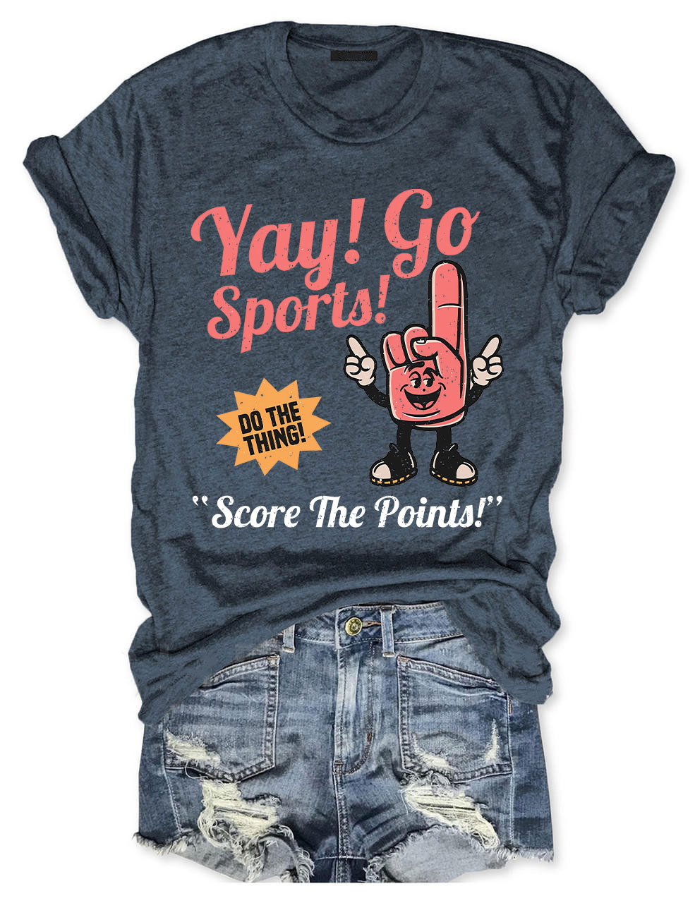 Yay! Go Sport Score The Points! Baseball Player T-Shirt