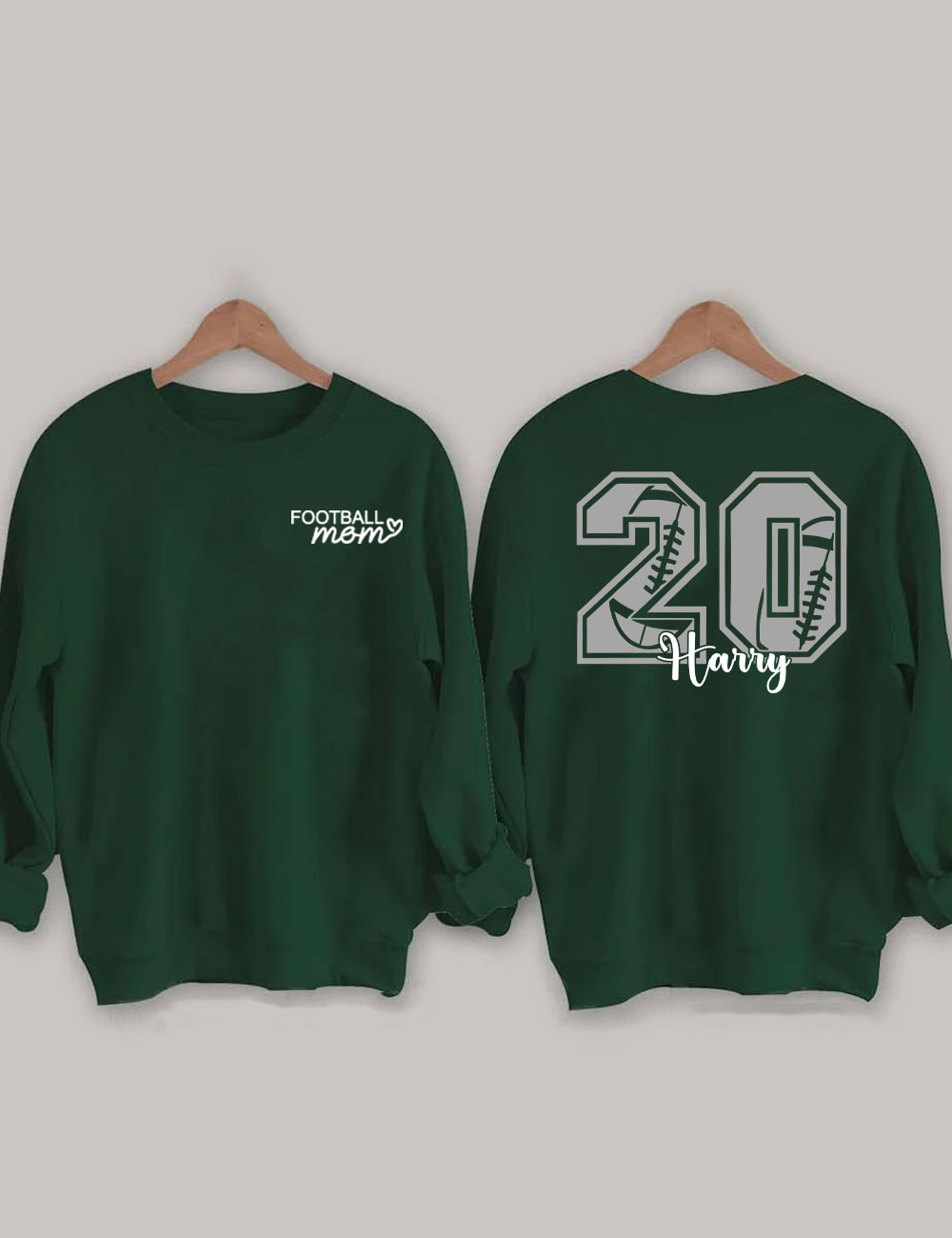 Customized Football Mom Sweatshirt