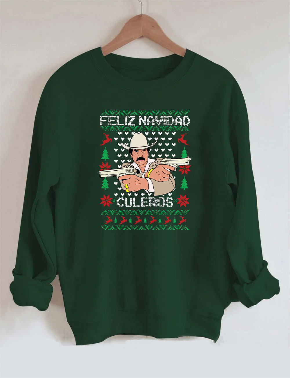 Beto El Mero Le��n del Corrido Quintanilla Christmas Sweatshirt
