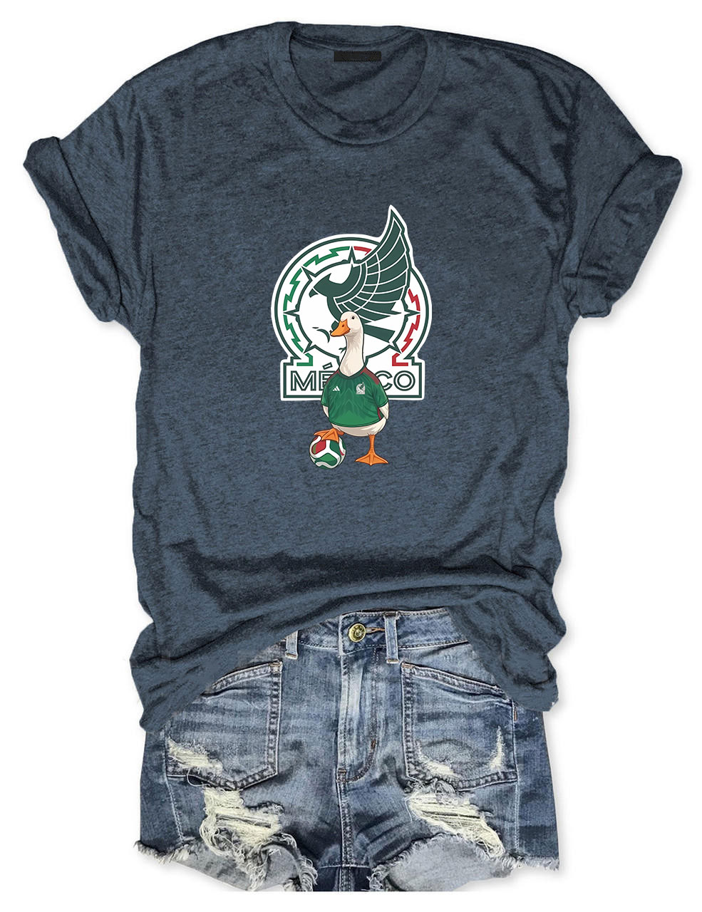 Mexico Soccer World Cup Merlin The Duck T-Shirt