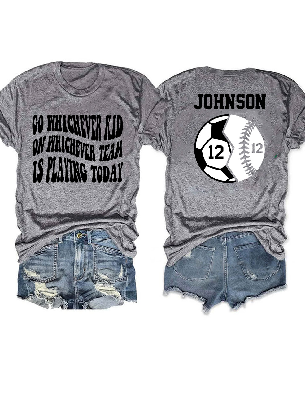 Custom Football and Baseball T-shirt