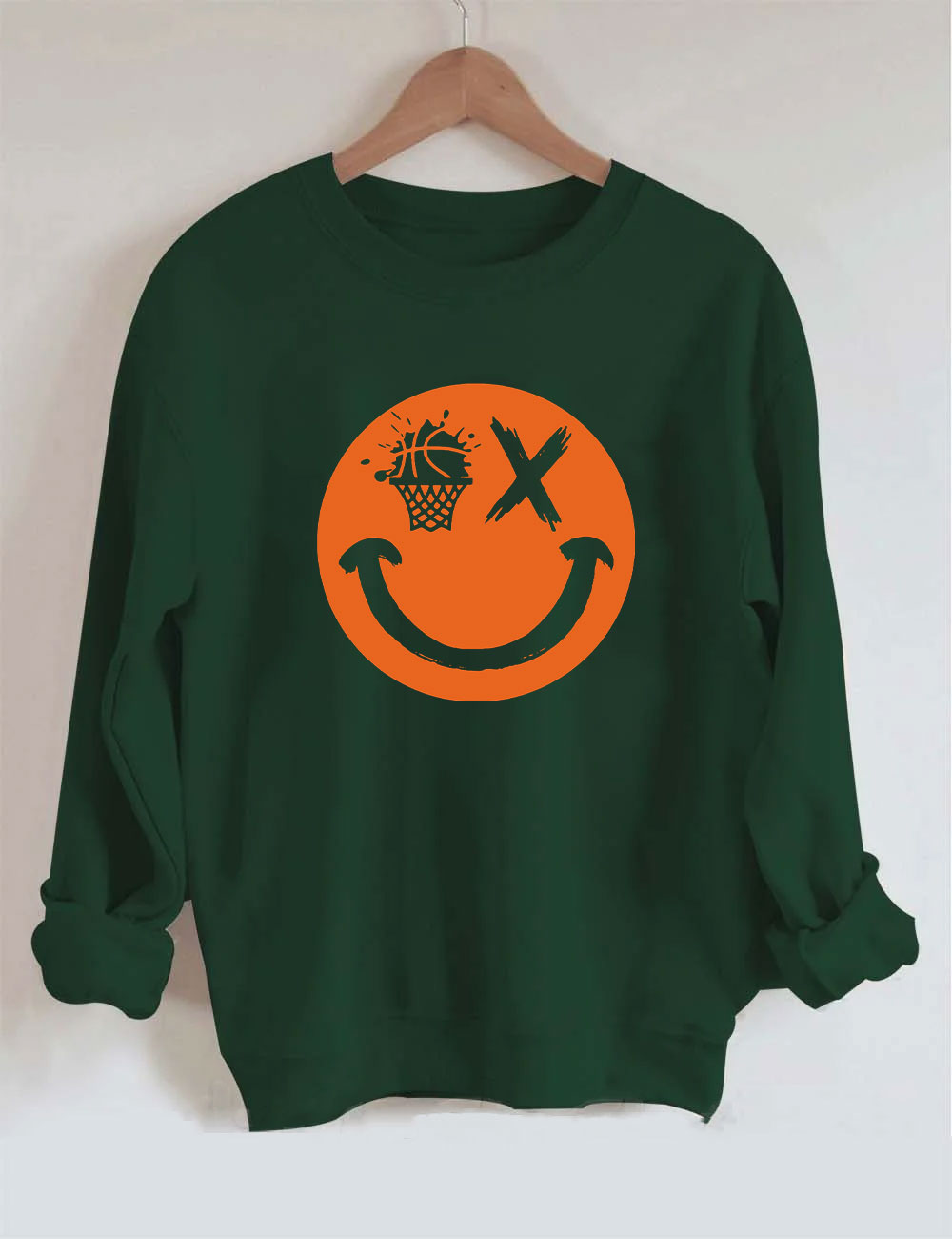 Basketball Smiling face Sweatshirt