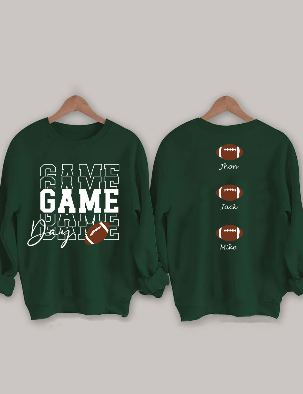 Custom Football Game Day Sweatshirt