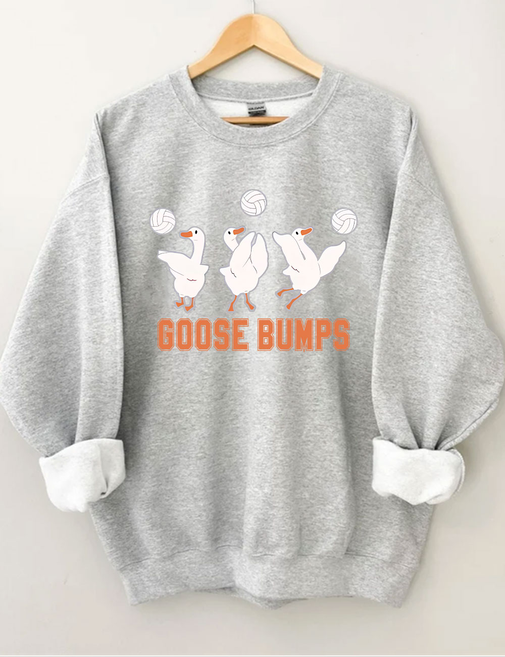 Goose Bumps Funny Volleyball Sweatshirt