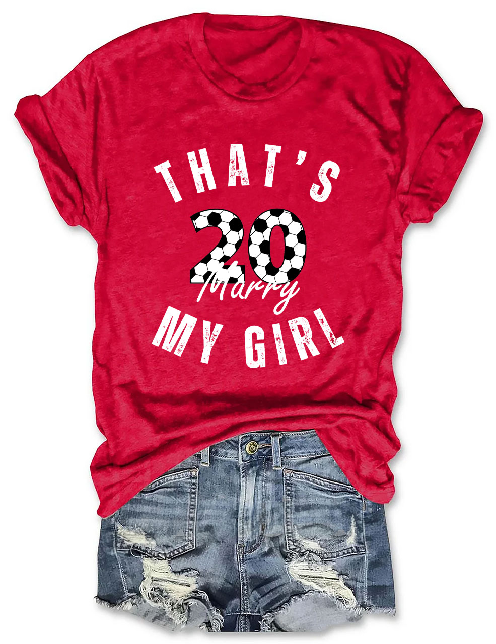 Custom That's My Girl Football T-shirt