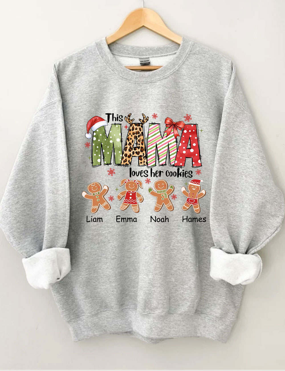 Custom This Mama Loves Her Cookies Christmas Sweatshirt