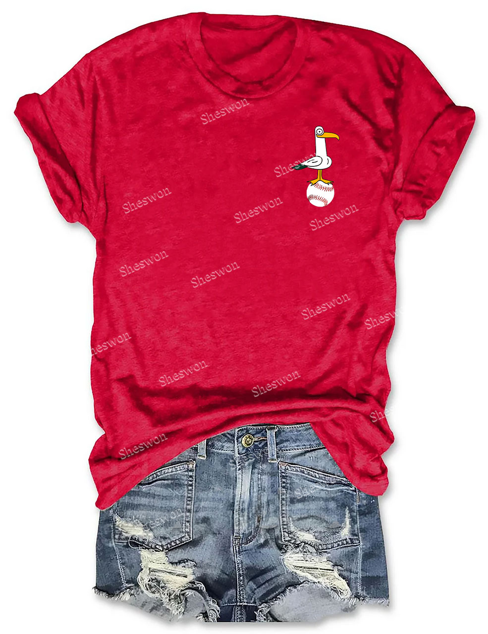 Mine Mine Mine Seagull Funny Baseball T-Shirt