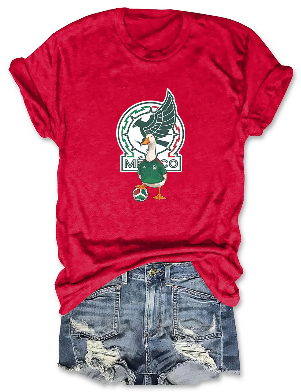 Mexico Soccer World Cup Merlin The Duck T-Shirt