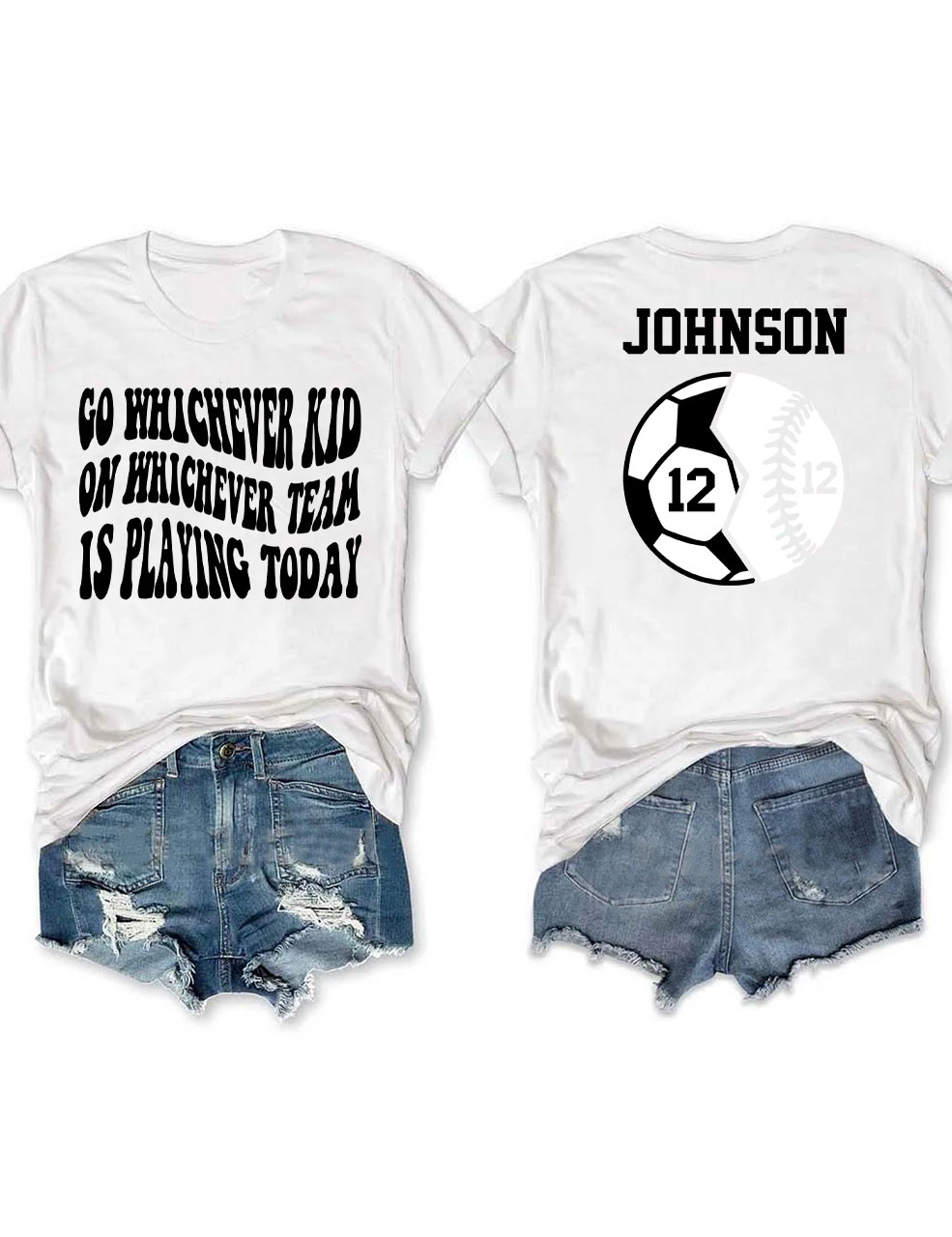 Custom Football and Baseball T-shirt