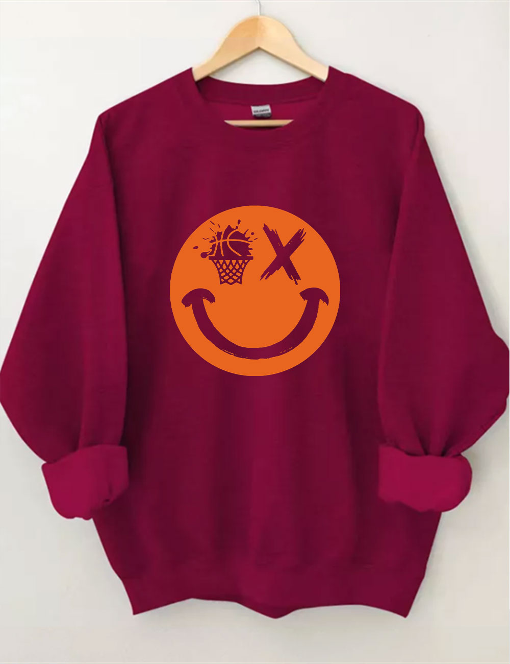 Basketball Smiling face Sweatshirt