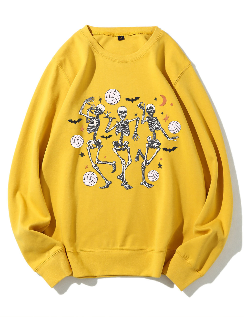 Dancing Skeletons Funny Halloween Volleyball Sweatshirt