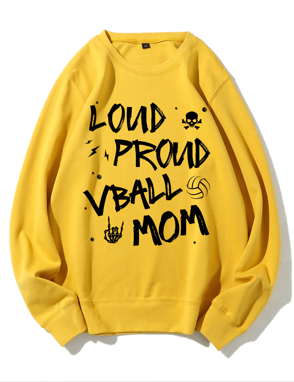 Loud Proud Mom Game Day Volleyball Momma Sweatshirt