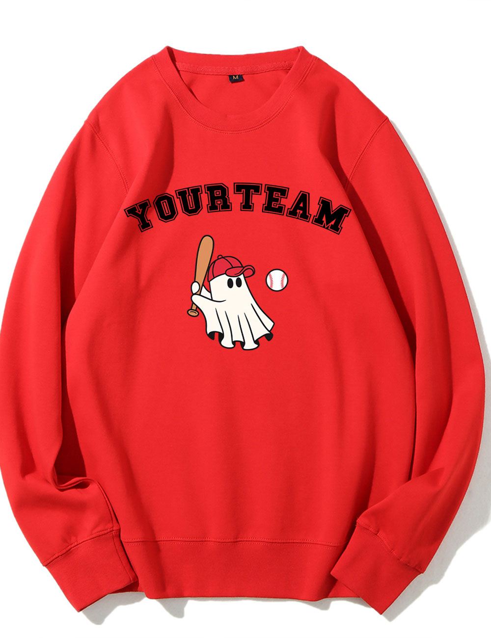Custom Ghost Baseball Funny Sweatshirt