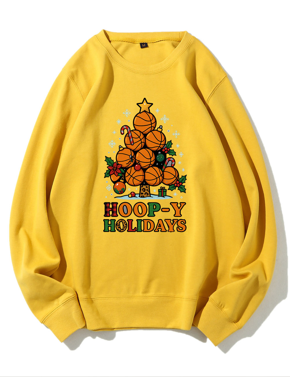 Hoop-y Holidays Basketball Christmas Tree Sweatshirt
