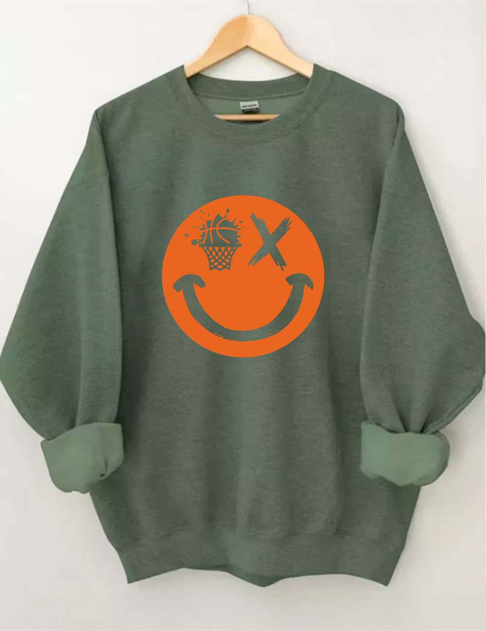 Basketball Smiling face Sweatshirt