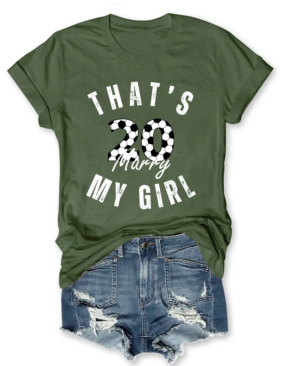Custom That's My Girl Football T-shirt