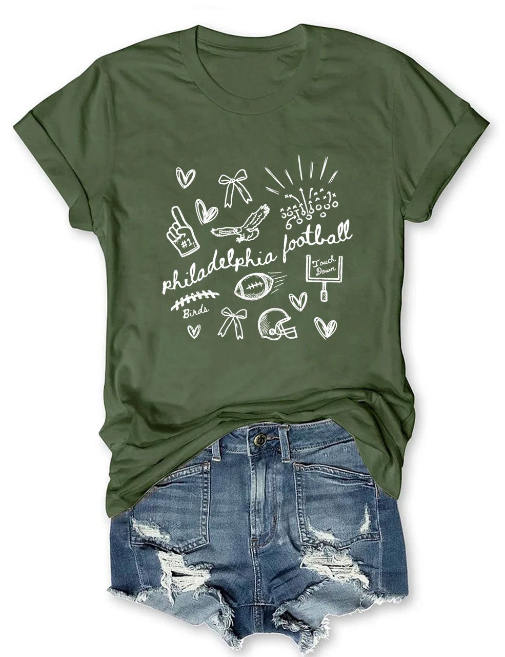 Trendy Philadelphia Football T-Shirt