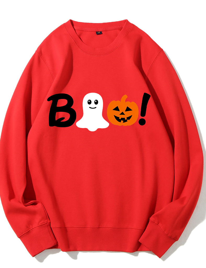 Boo Halloween Ghost Basketball Sweatshirt