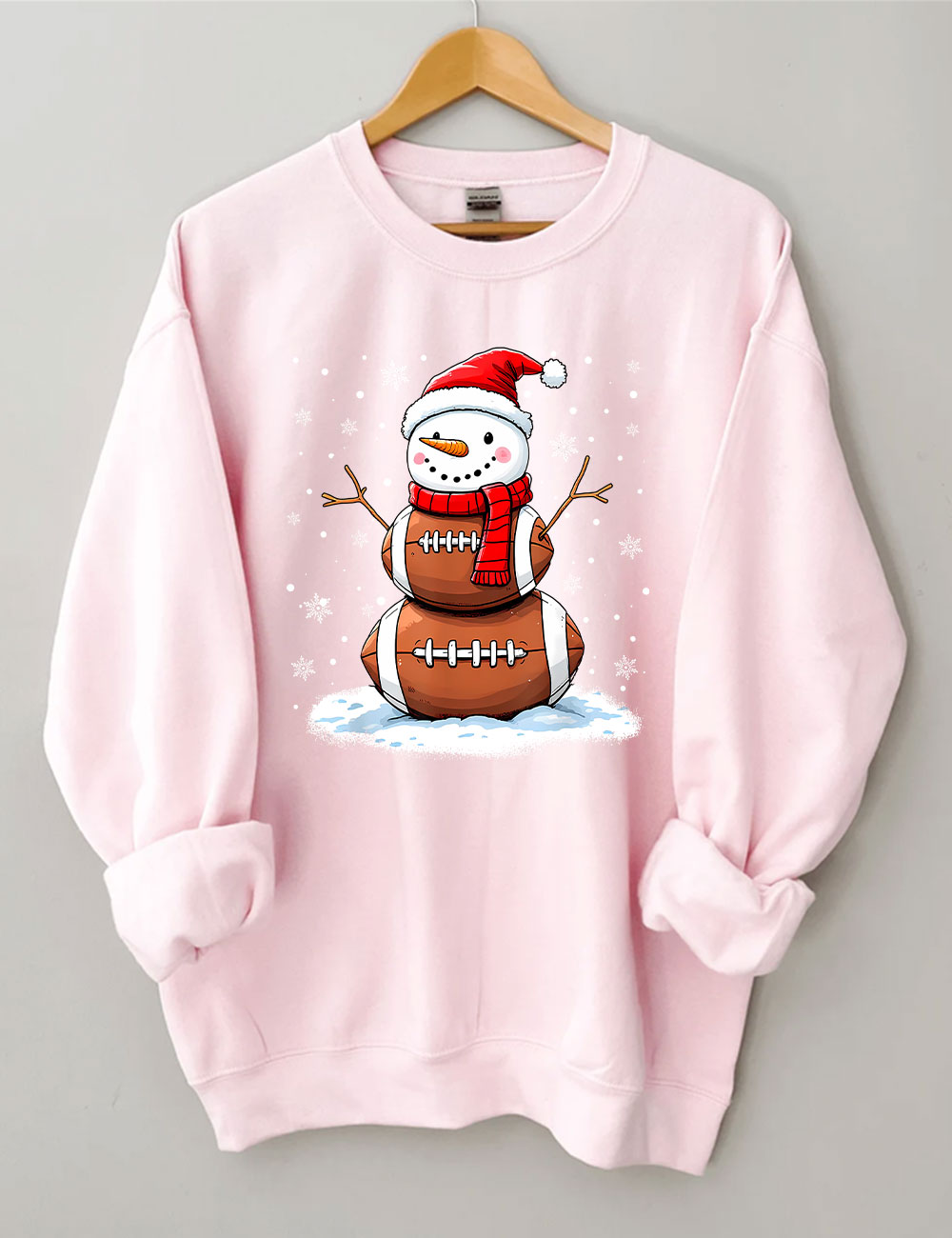 Football Christmas Snowman Sweatshirt
