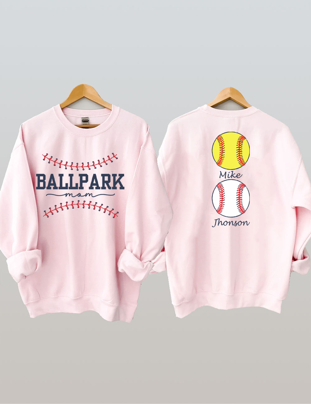 Custom Ballpark Mom Sweatshirt