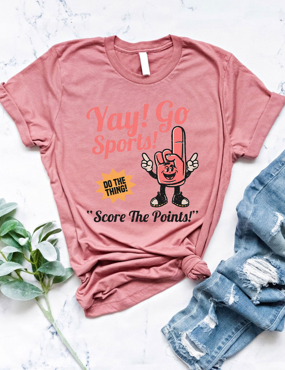 Yay! Go Sport Score The Points! Baseball Player T-Shirt