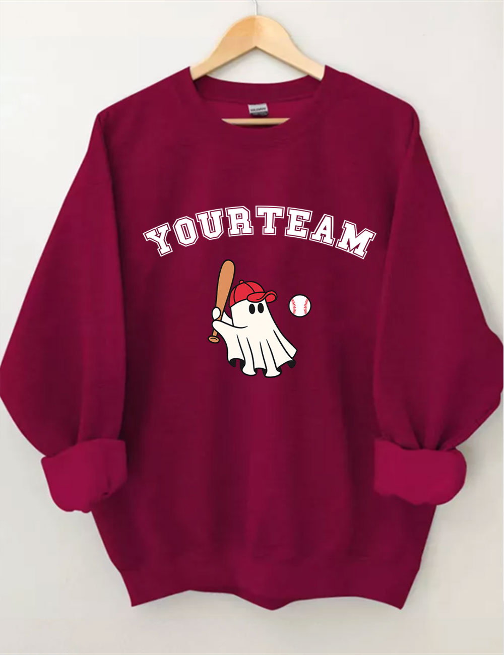 Custom Ghost Baseball Funny Sweatshirt
