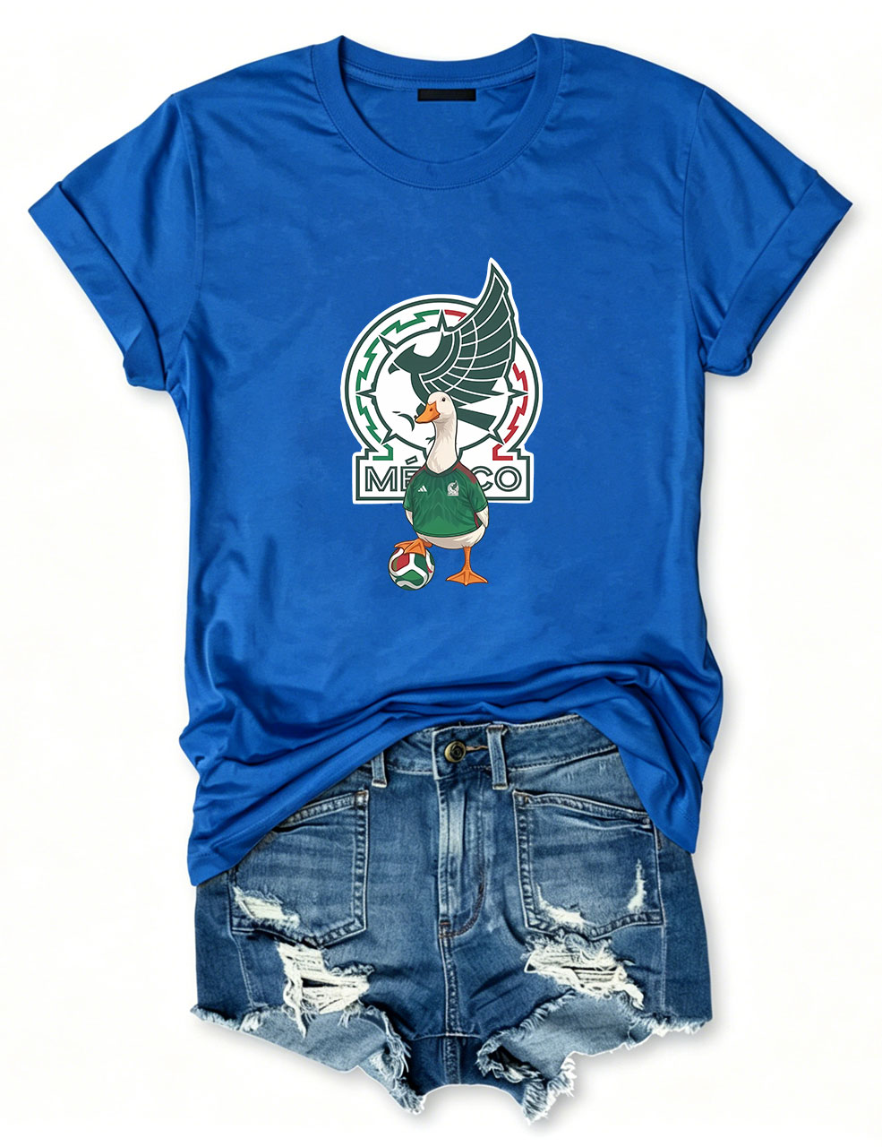 Mexico Soccer World Cup Merlin The Duck T-Shirt