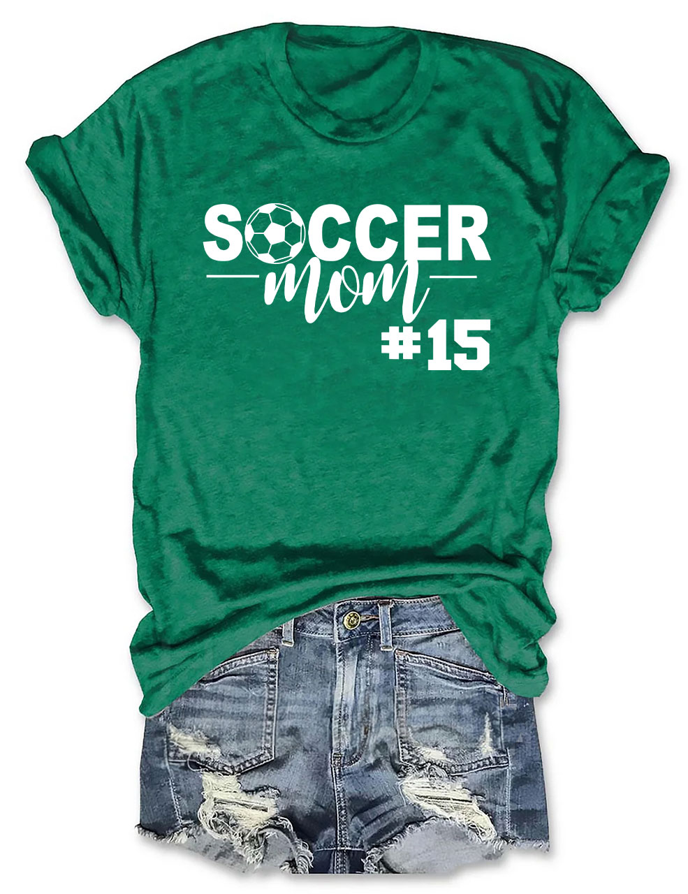 Customized Number Soccer Mom T-shirt