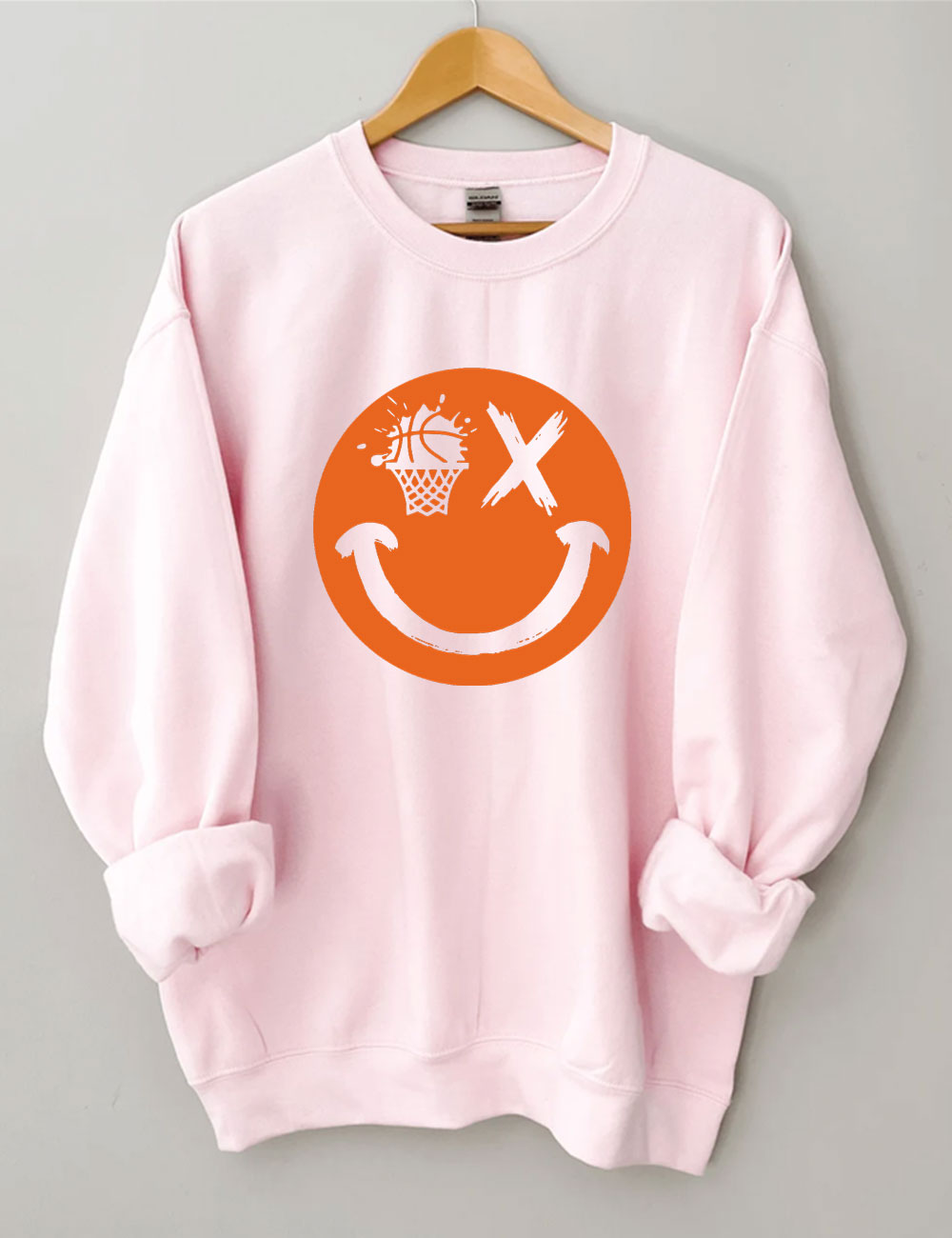 Basketball Smiling face Sweatshirt