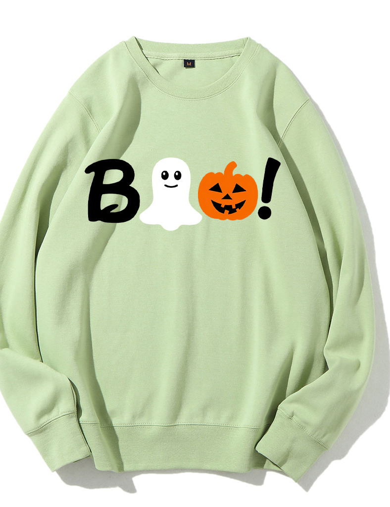 Boo Halloween Ghost Basketball Sweatshirt