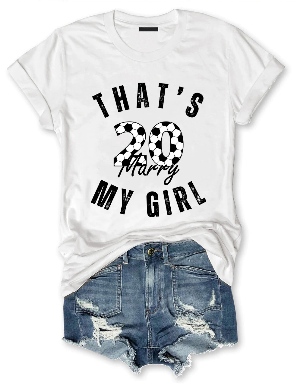 Custom That's My Girl Football T-shirt