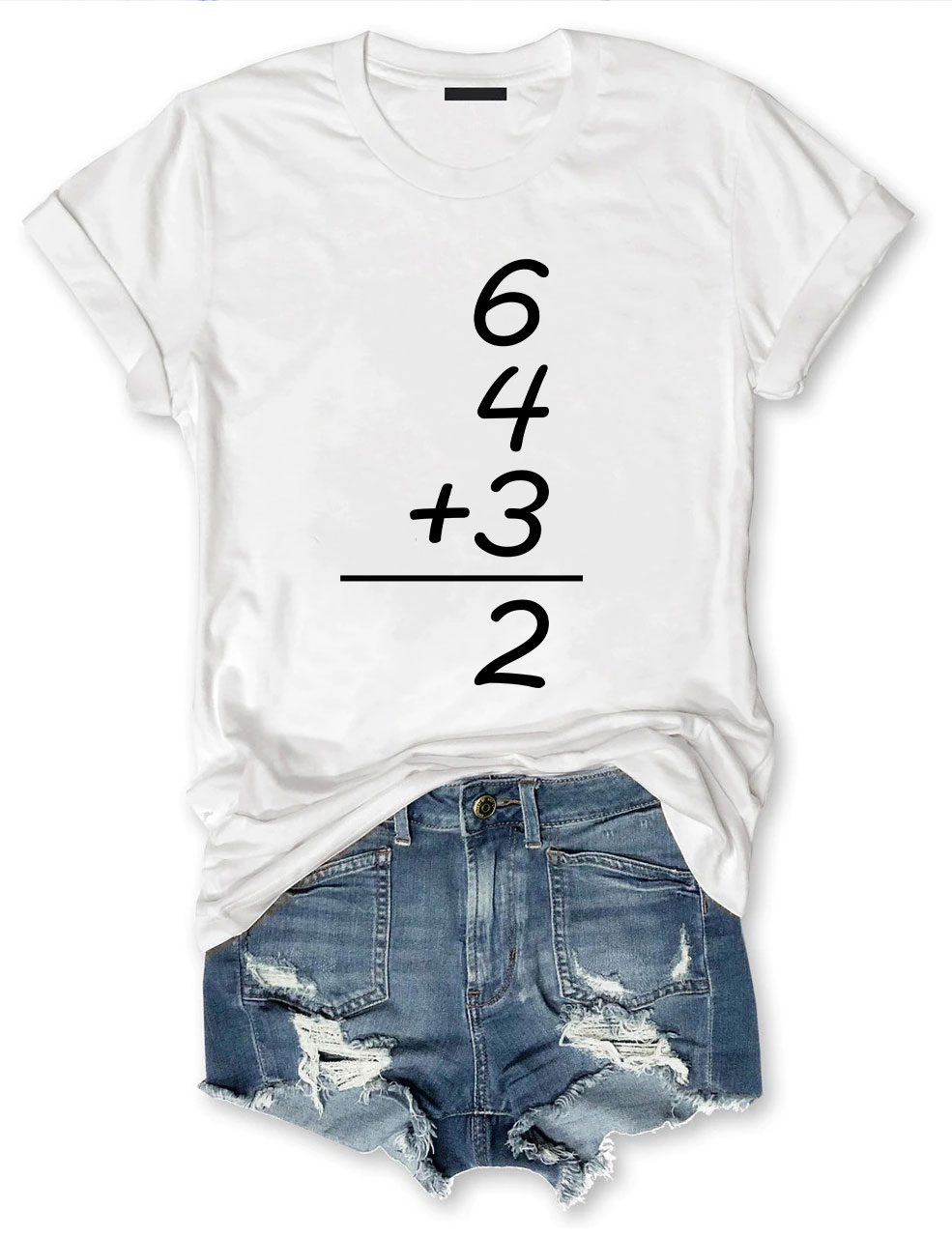 Double Play Baseball Math 6 4 3 2 tee Coach Softball Game T-Shirt