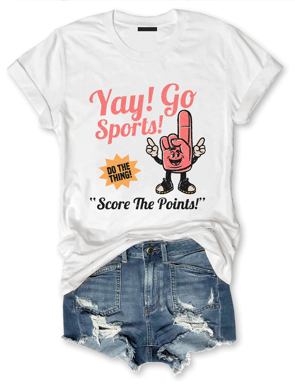 Yay! Go Sport Score The Points! Baseball Player T-Shirt