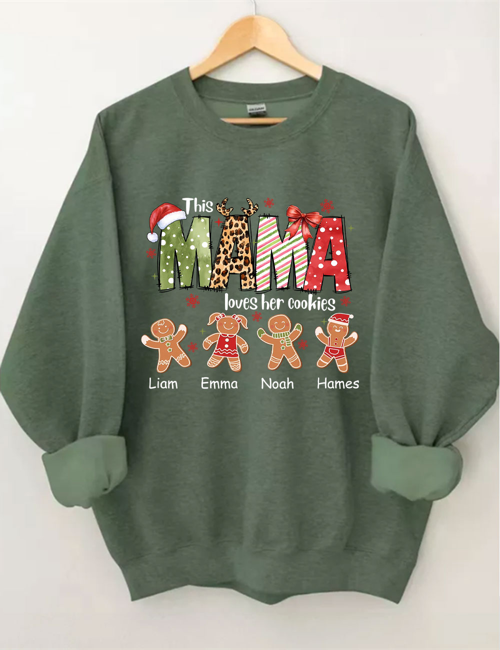 Custom This Mama Loves Her Cookies Christmas Sweatshirt