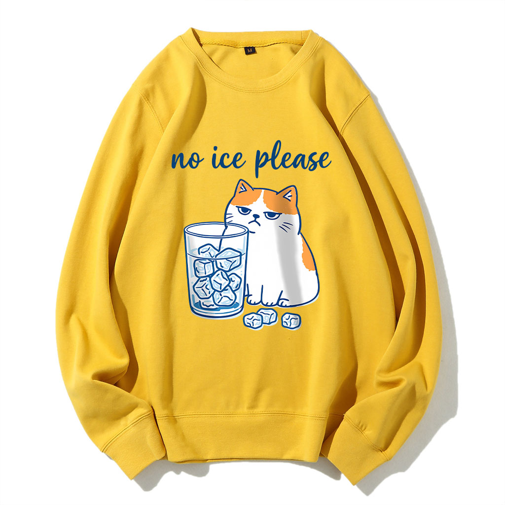 No ICE Please Cat Funny Sweatshirt