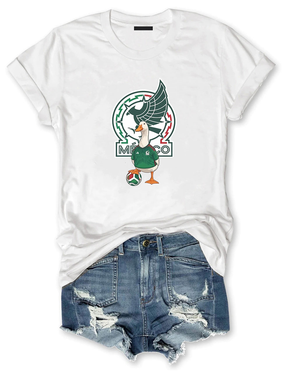 Mexico Soccer World Cup Merlin The Duck T-Shirt