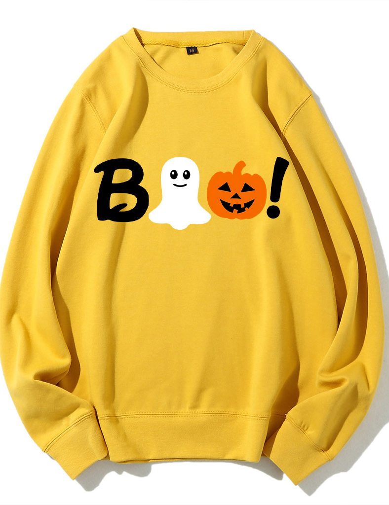 Boo Halloween Ghost Basketball Sweatshirt