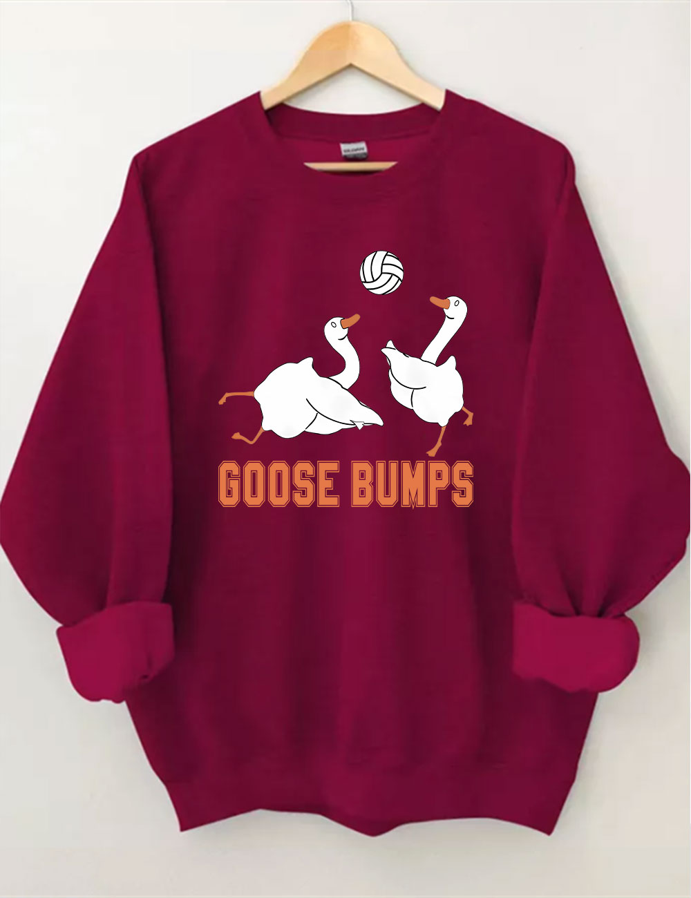 Goose Bumps Funny Volleyball Sweatshirt